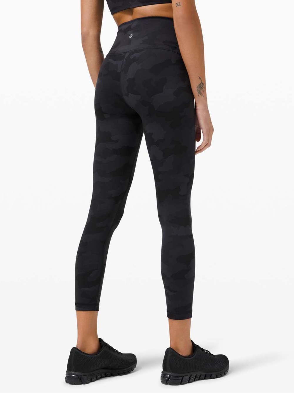 Lululemon Wunder Train High-Rise Crop 23" Heritage 365 Camo Deep Coal Multi Sz10